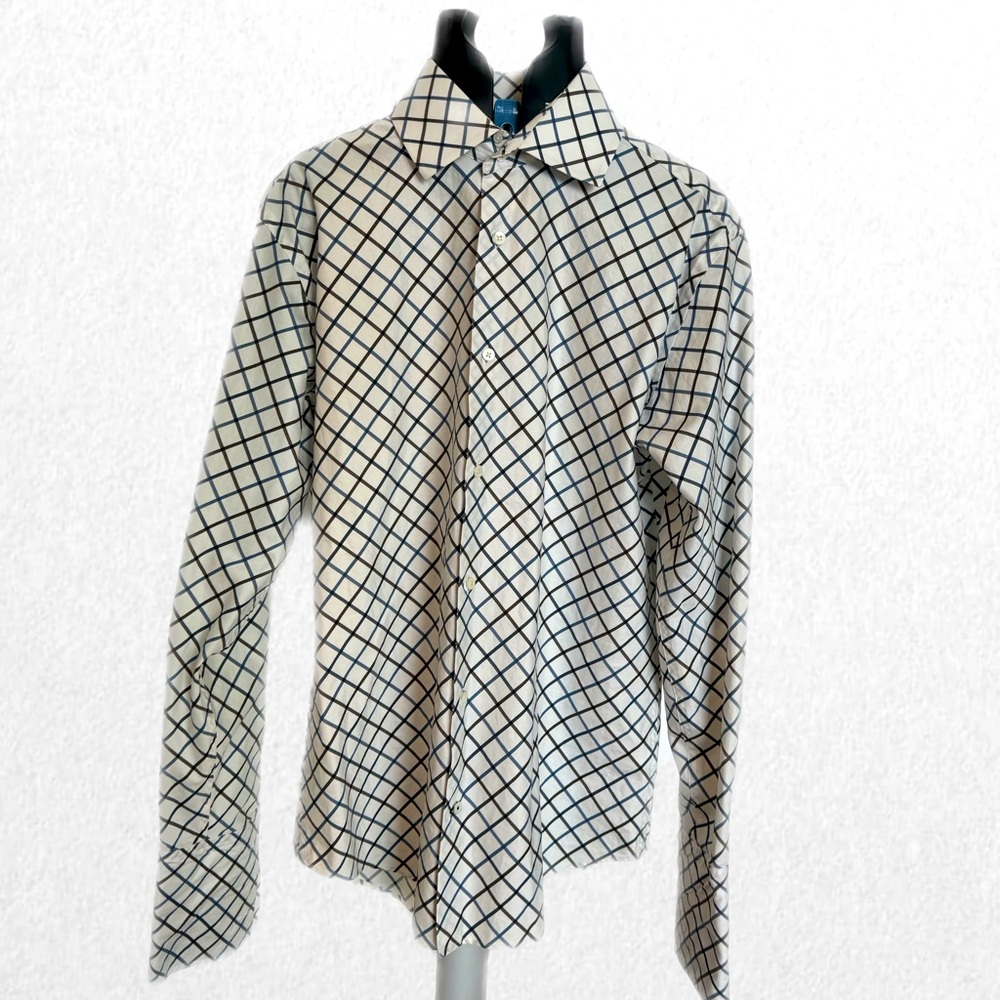 Banana Republic Men’s French Cuff Shirt Sz L 16-16.5